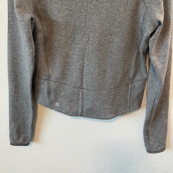 Lululemon Hill And Valley Mock Neck Long Sleeve Top Heathered Slate Grey 8 - Picture 13 of 15